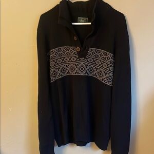 Men's Black Patterned Sweater (Bin N)​   5/$50
